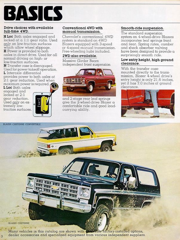 1978 Chevrolet Blazer Brochure Page 5